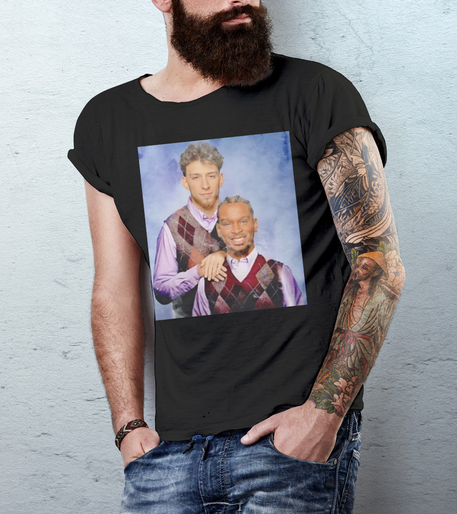 Chet Holmgren Shai Gilgeous Family Portrait Stepbrothers Sweater Look T-Shirt