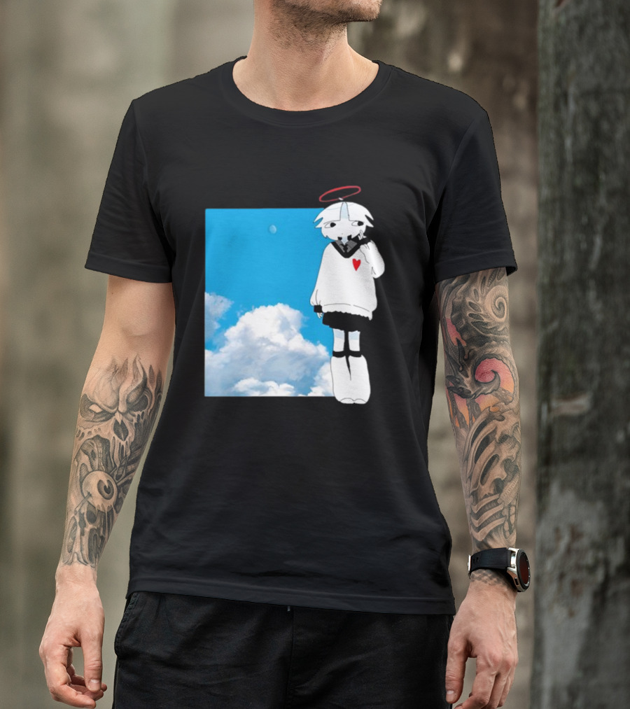 ChewChewer Loving Sky Cute Angel Halo Heart Clouds T-Shirt