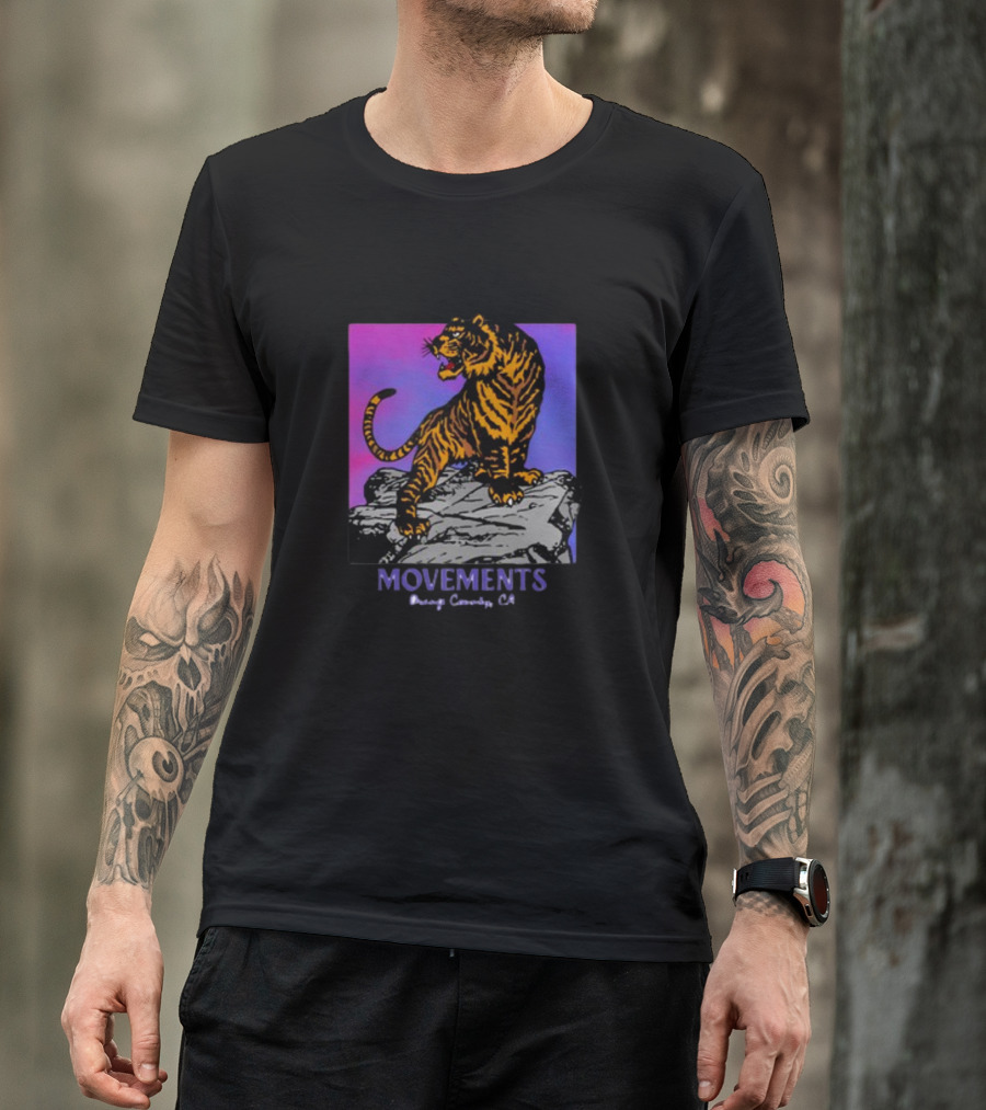 Movements Tiger Orange County CA T-Shirt