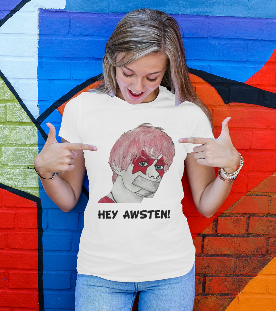 Hey Awsten Are You Gonna Play Sneaking Out Of Heaven Masked Punk T-Shirt
