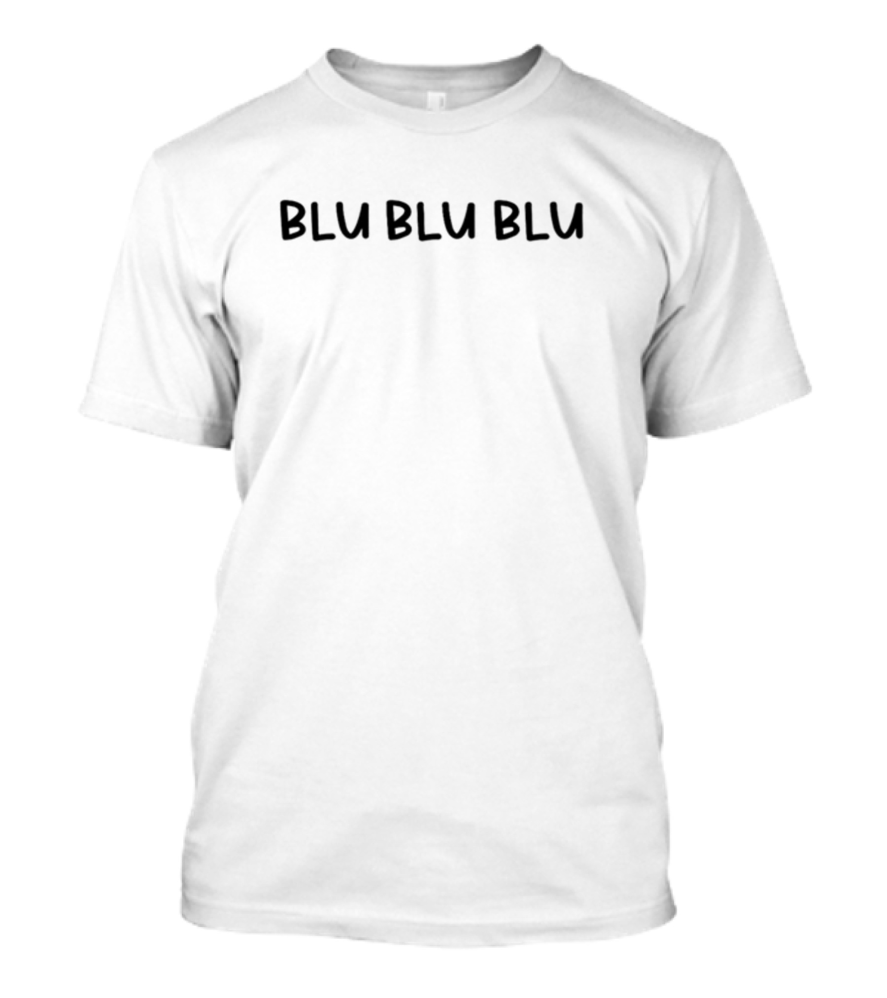 Nicewigg 100T Blu Blu Blu Gaming Fandom Phrase T-Shirt