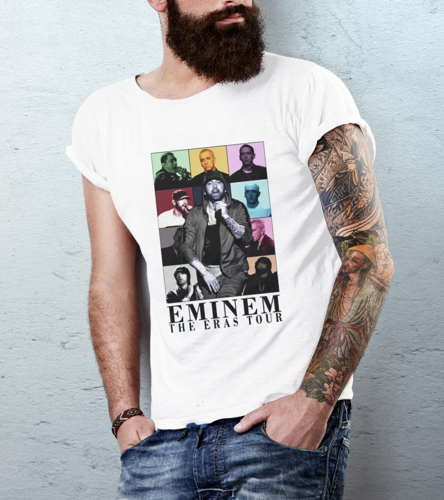 Eminem The Eras Tour Music Concert Collage T-Shirt