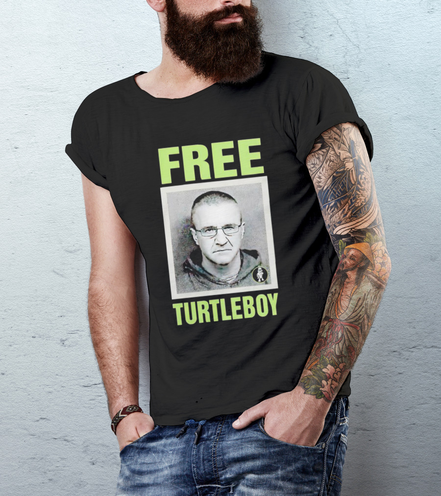 Free Turtleboy Mugshot T-Shirt