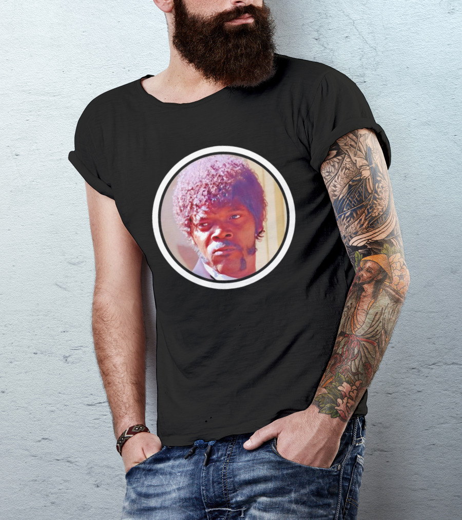 Jules Winnfield Iconic Look Pulp Fiction Samuel L Jackson Photo T-Shirt
