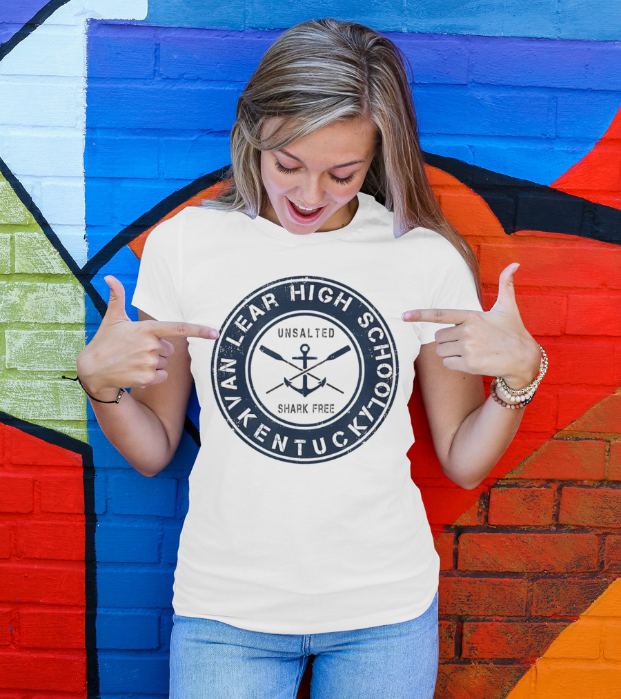 Van Lear High School Kentucky Unsalted Shark Free Anchor And Paddles T-Shirt