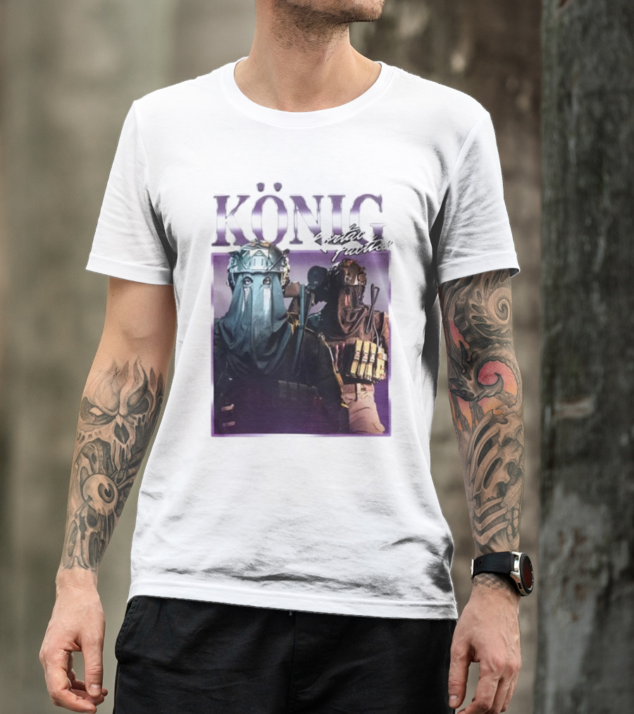 König Kortac Faction Masked Figures With Tactical Gear T-Shirt