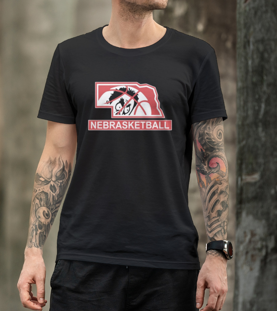 Nebraska Basketball Nebrasketball Lincoln State Mascot T-Shirt