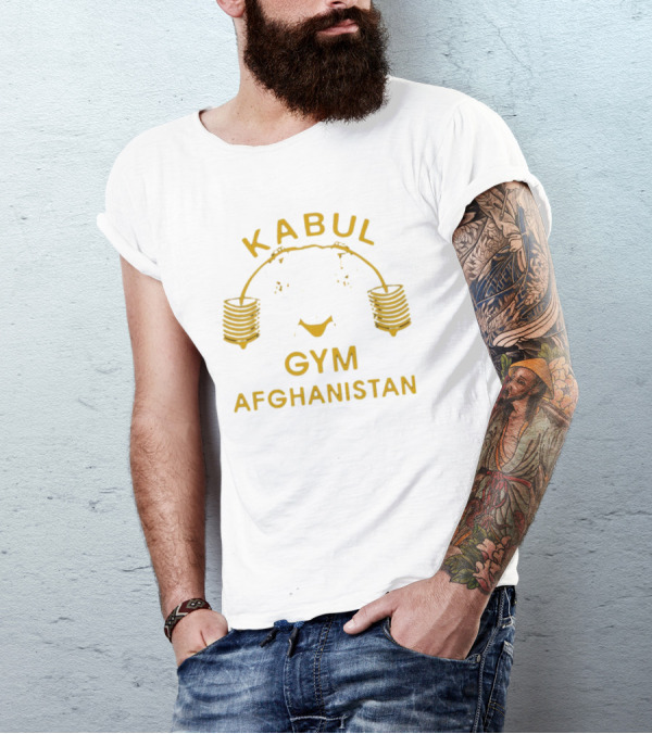 Kabul Gym Afghanistan Weights Icon Lord Miles Wearing T-Shirt