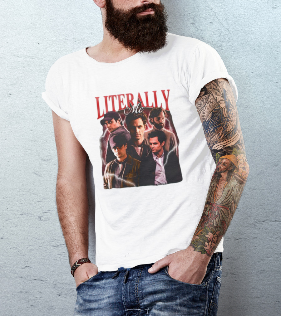 Notsafeforwear Joe Goldberg Literally Me Collage T-Shirt