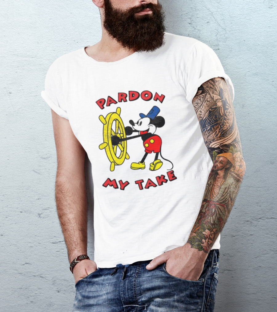 Pardon My Take Steamboat Wheel Mickey T-Shirt