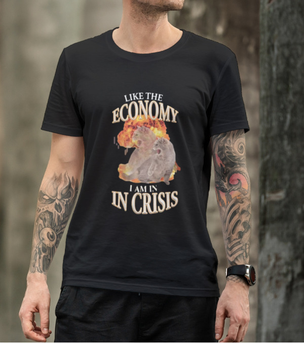 LIKE THE ECONOMY I AM IN CRISIS CAT EXPLOSION T-Shirt