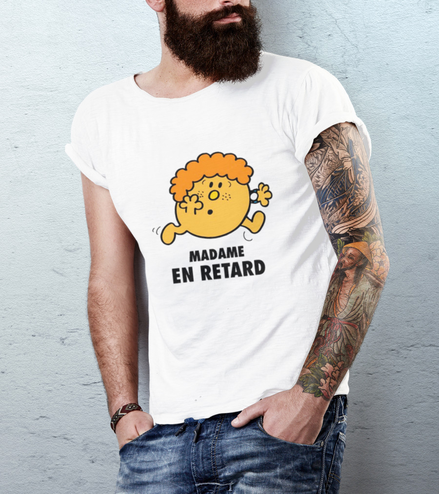 Madame En Retard Character With Orange Hair And Running Pose T-Shirt