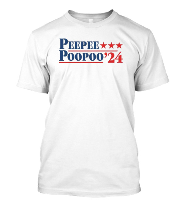 Peepeepoopoo '24 Red Blue Stars T-Shirt