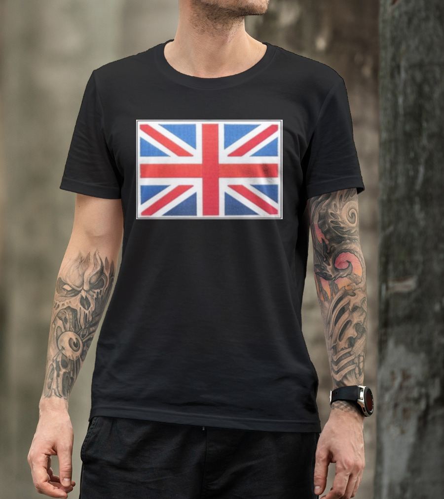 Screaming In Perfect English Union Jack Flag T-Shirt