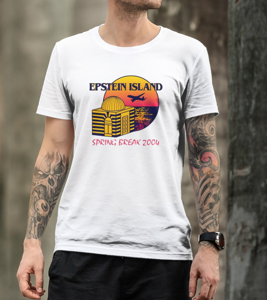 Shitheadsteve Epstein Island Airplane Dome Sunset Spring Break 2004 T-Shirt