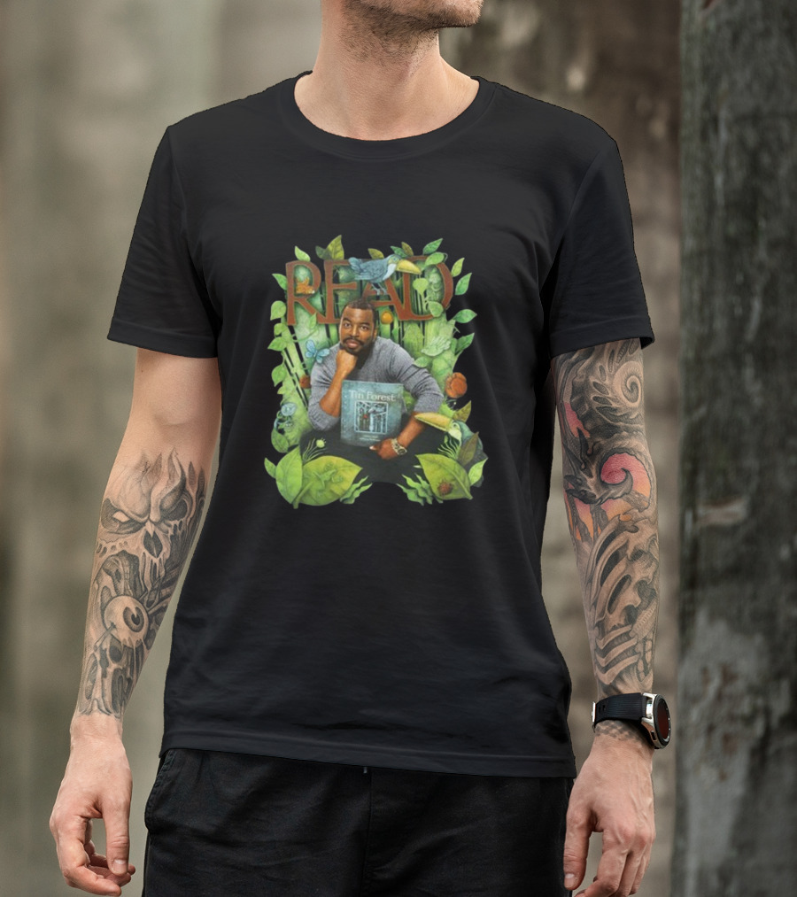 READ The Tin Forest Book Cover With Nature T-Shirt