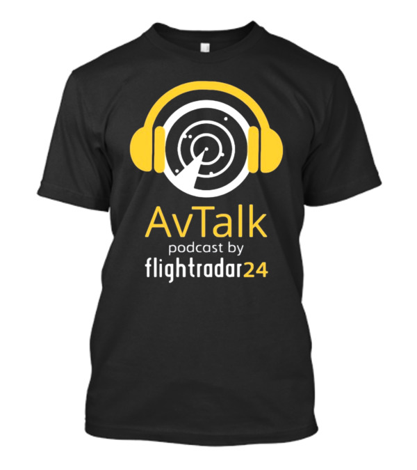 Steve Giordano Wearing Avtalk Podcast Logo By Flightradar24 T-Shirt
