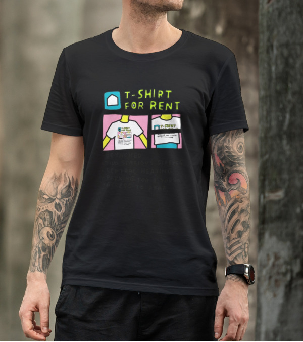 T-Shirt For Rent Detached Two Spacious Sleeves Central Heating Parking For 1 Torso Access To Rear T-Shirt