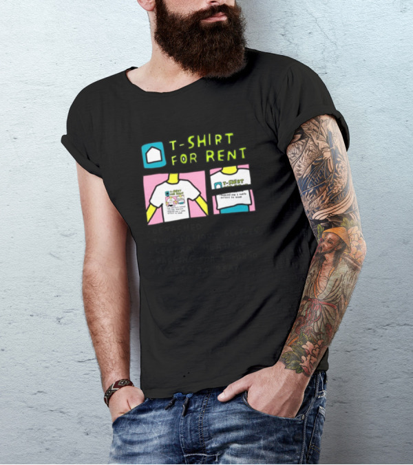T-Shirt For Rent Detached Two Spacious Sleeves Central Heating Parking For 1 Torso Access To Rear T-Shirt