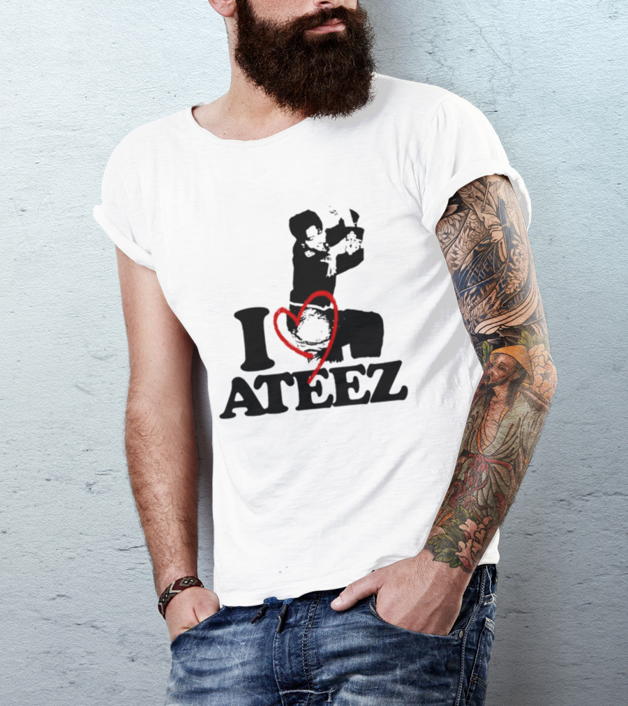 Wooyoung Love Ateez I Heart T-Shirt