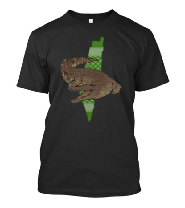 Gators Daily Palestinian Crocodile Map T-Shirt