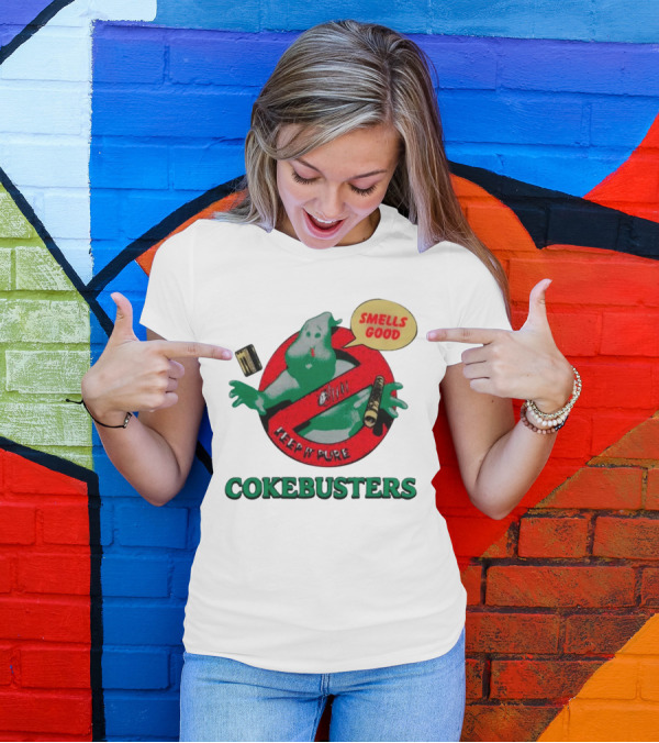 Homewardboundstore Cokebusters Keep'n Pure Smells Good Ghostbusters T-Shirt