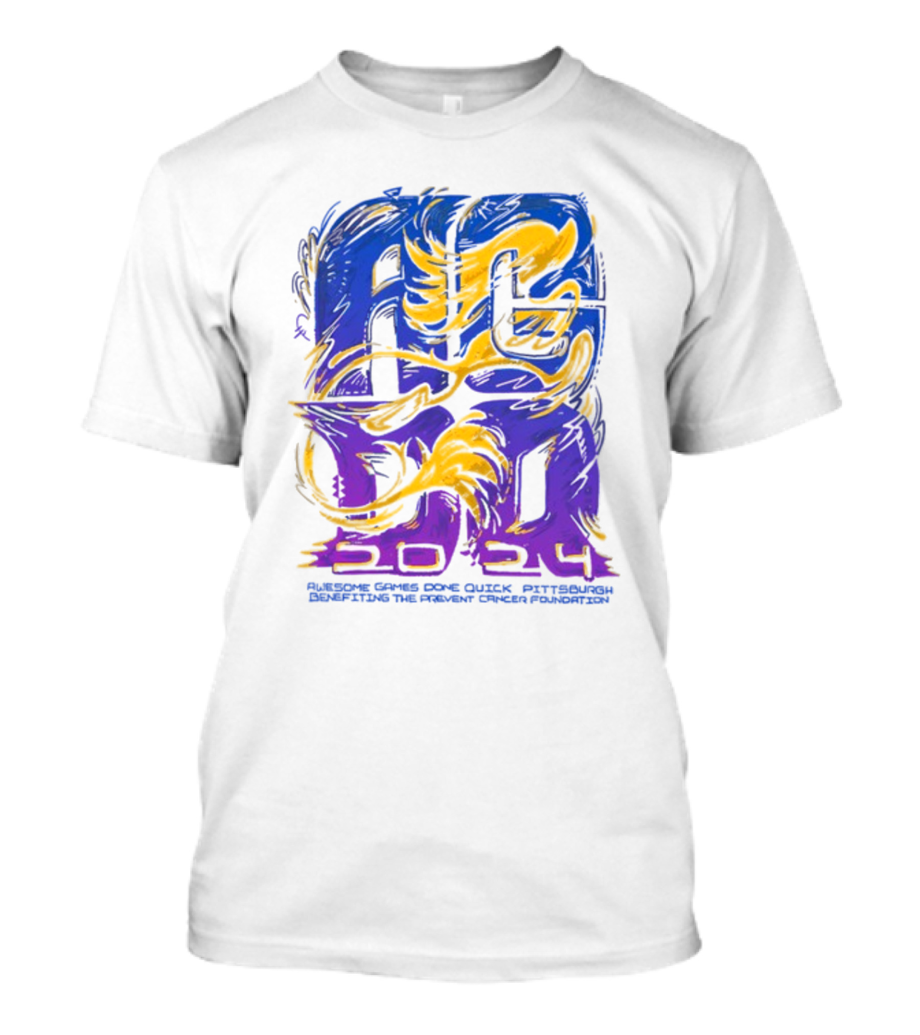 Awesome Games Done Quick 2024 Event Pittsburgh Benefiting The Prevent Cancer Foundation T-Shirt