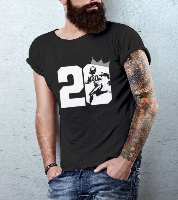 Eminem Barry Sanders 20 King Football Legend T-Shirt