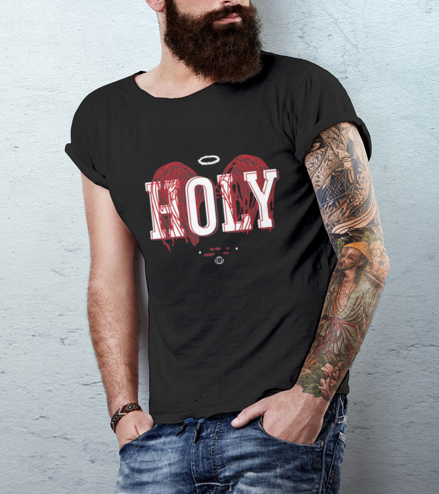 Holy 1 Peter 1 16 Keep It Holy Wings Halo T-Shirt