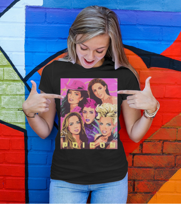Nordacious Glamorous Femmes Poison With Bold Pop T-Shirt
