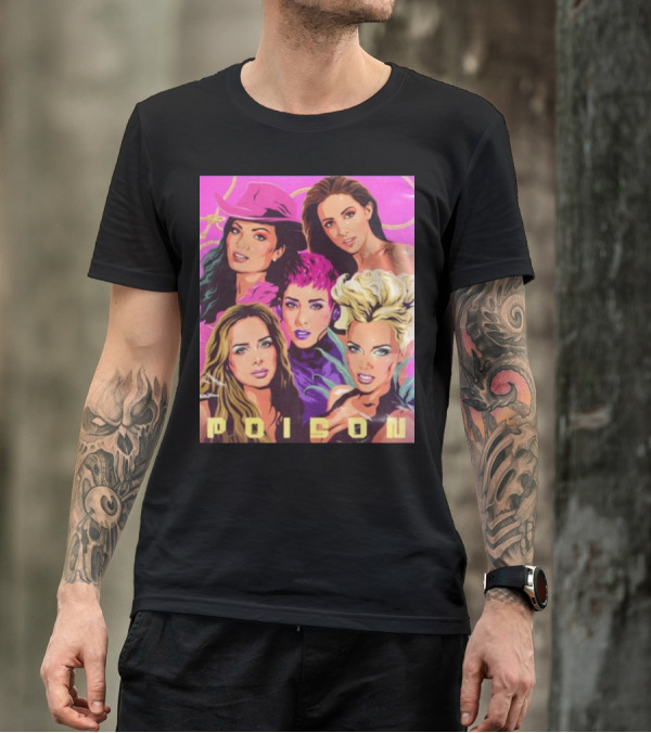 Nordacious Glamorous Femmes Poison With Bold Pop T-Shirt