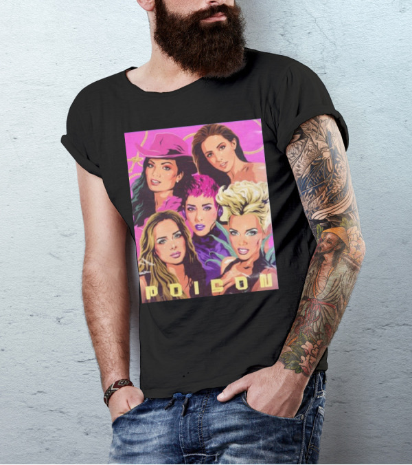 Nordacious Glamorous Femmes Poison With Bold Pop T-Shirt