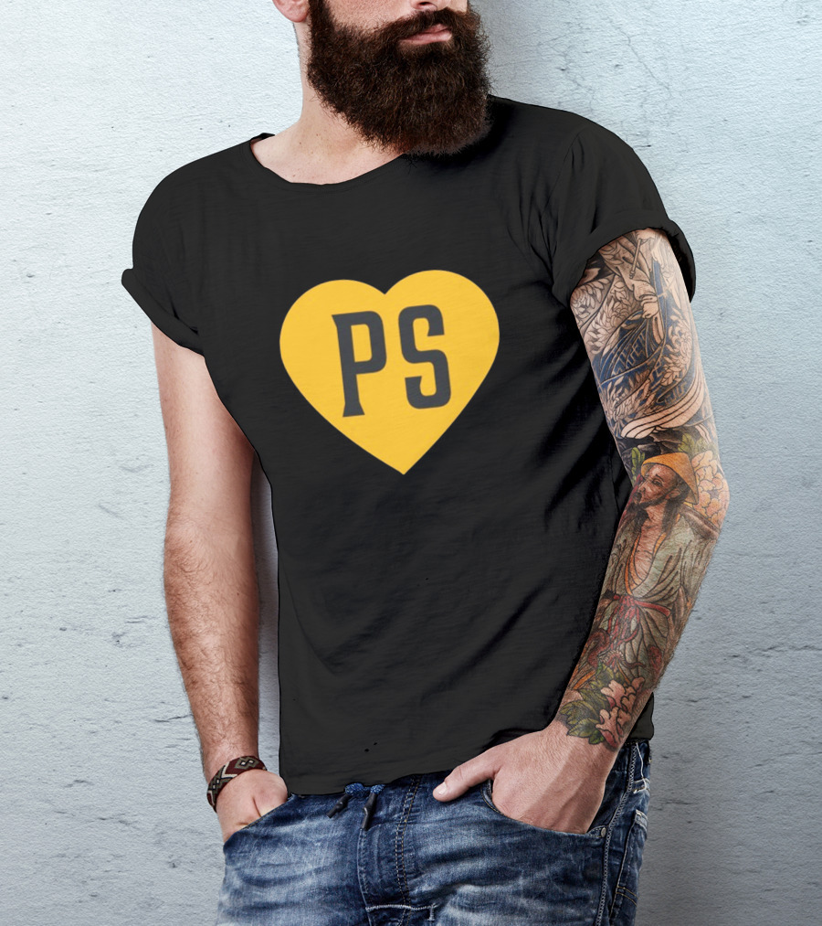 Peter Seidler PS Yellow Heart T-Shirt
