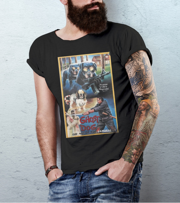 Manso Video Mamobi Ghost Dog The Way Of The Samurai Rottweiler Combat Scene T-Shirt