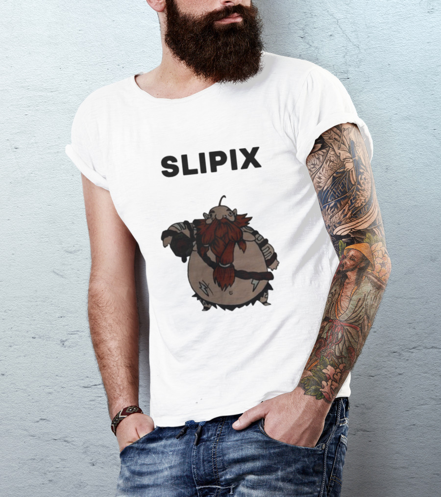 Slipix Tds Character Bold Bearded Figure T-Shirt