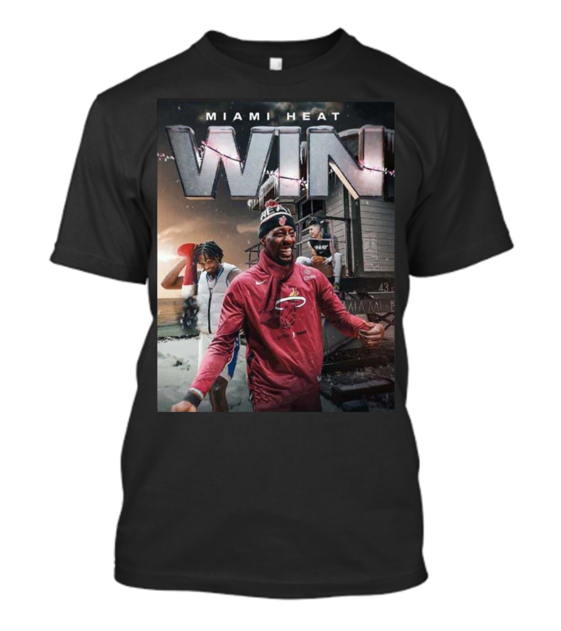 Miami Heat Win Bam Adebayo Performance Beats Philadelphia 76ers NBA T-Shirt