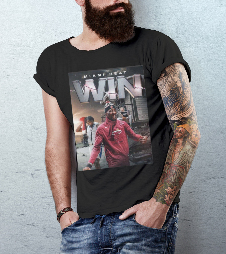 Miami Heat Win Bam Adebayo Performance Beats Philadelphia 76ers NBA T-Shirt