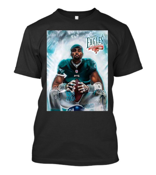 Giants Vs Eagles Merry Christmas NFL Football Player T-Shirt
