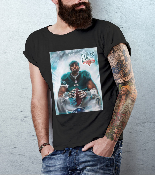 Giants Vs Eagles Merry Christmas NFL Football Player T-Shirt