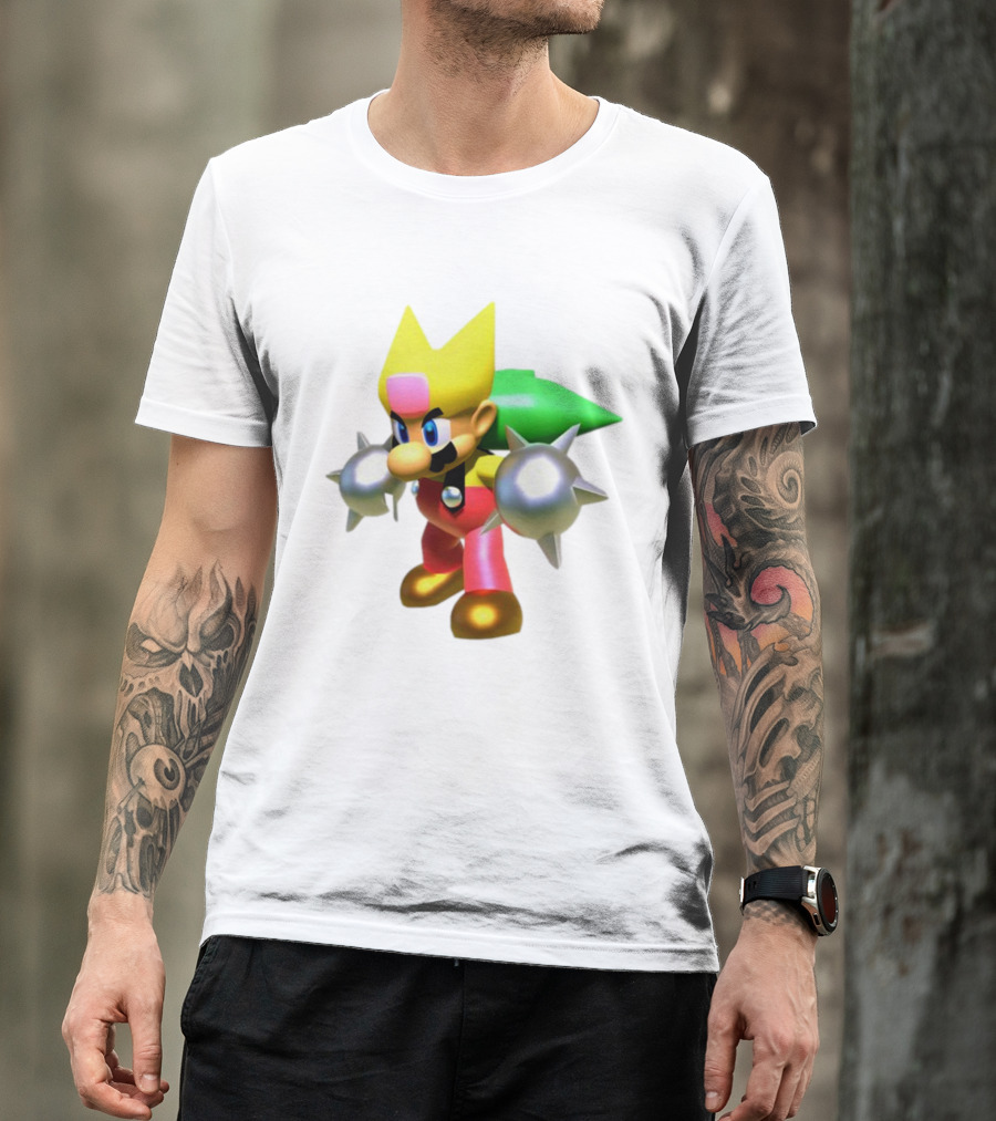 Komorebi Mario Spiky Power-Up Cosplay Character T-Shirt