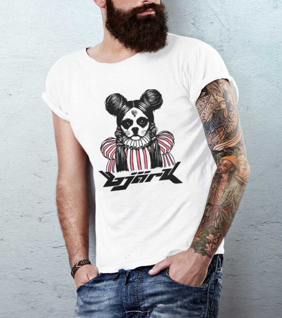 Bjark Sthtgohard Monochrome Dog T-Shirt