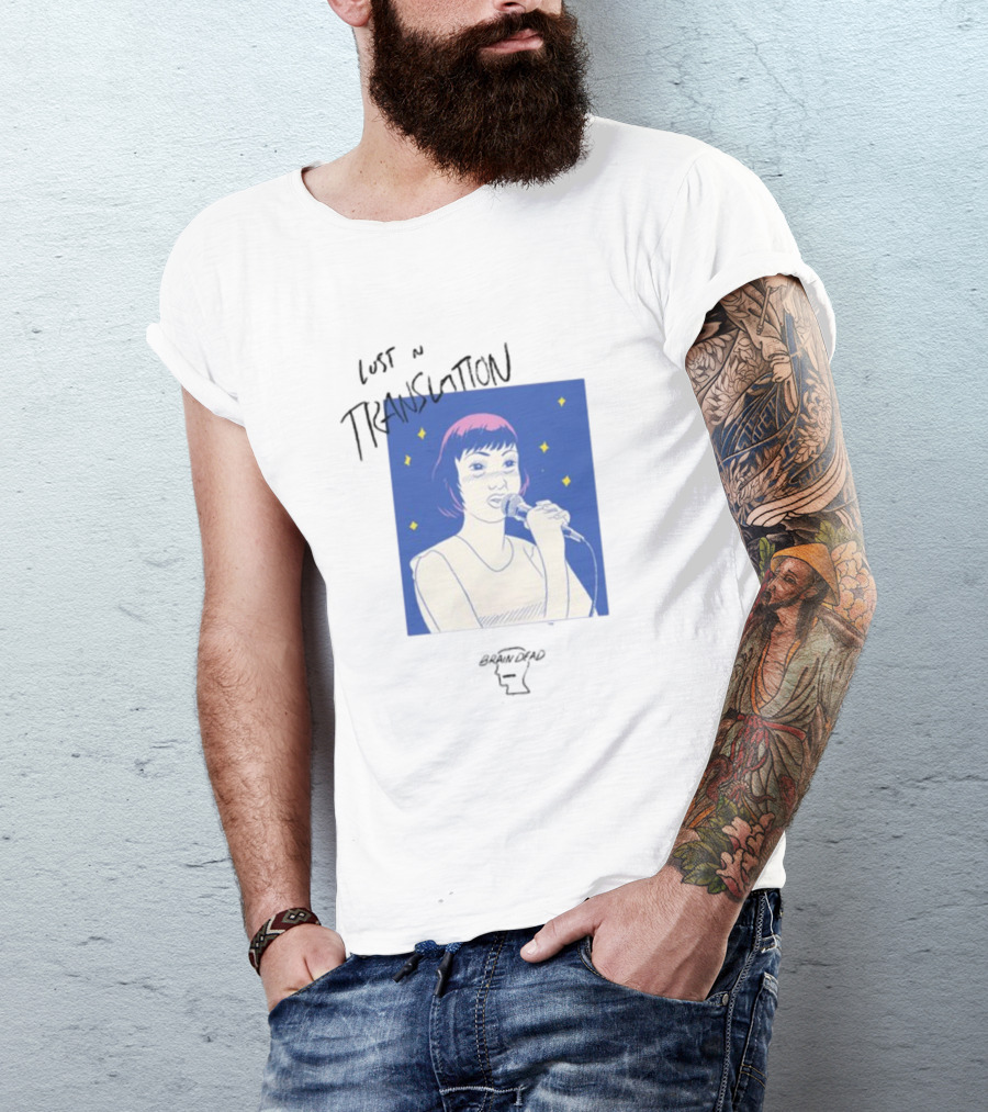 Brain Dead Lost In Translation Karaoke Illustration Woman Singing T-Shirt