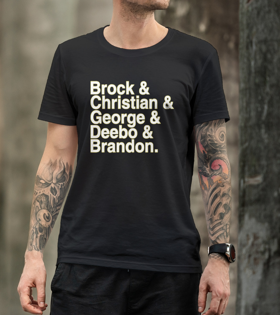 Brock And Christian And George And Deebo And Brandon T-Shirt