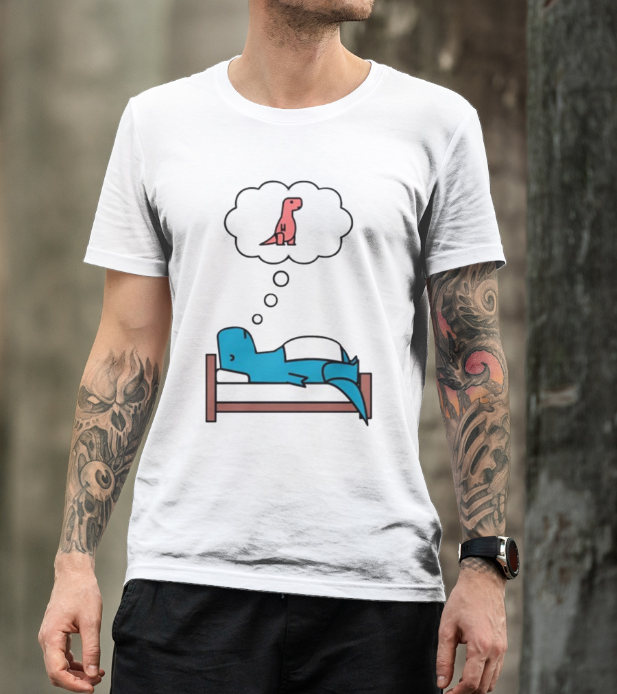 Dinosaur Sweet Dreams BlueRex Sleeping Dinos Dreaming Red Rex T-Shirt
