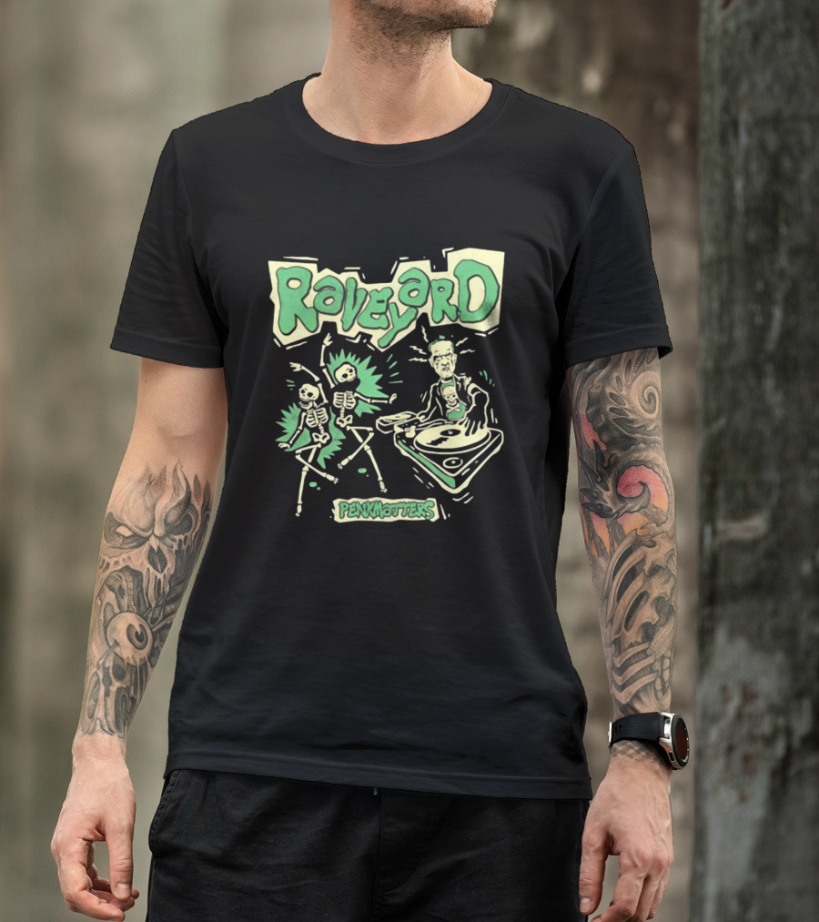 Raveyard Penkmatters Skeletons DJ Party T-Shirt