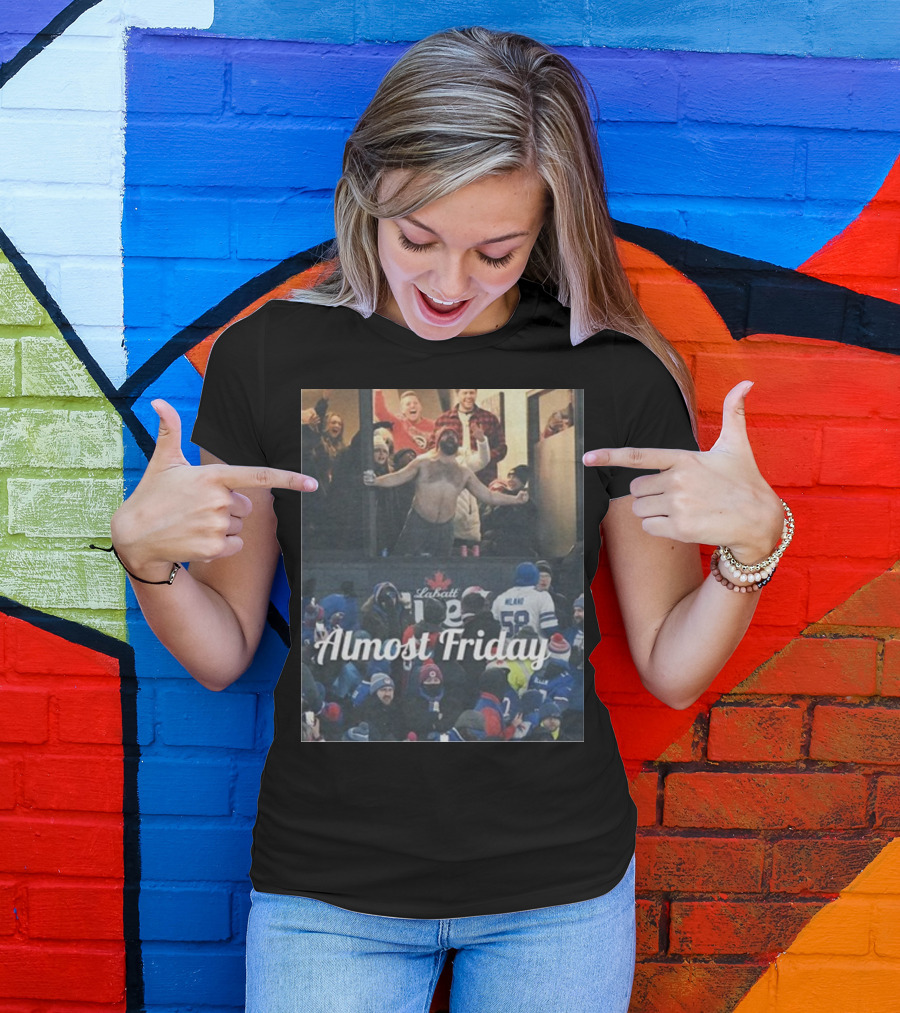 Almost Friday Kelce Labatt Beer Football T-Shirt