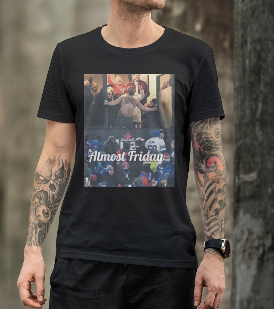 Almost Friday Kelce Labatt Beer Football T-Shirt