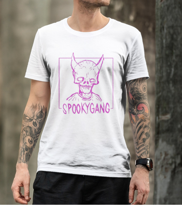 Spookygang Purple Skull Demon Mask T-Shirt