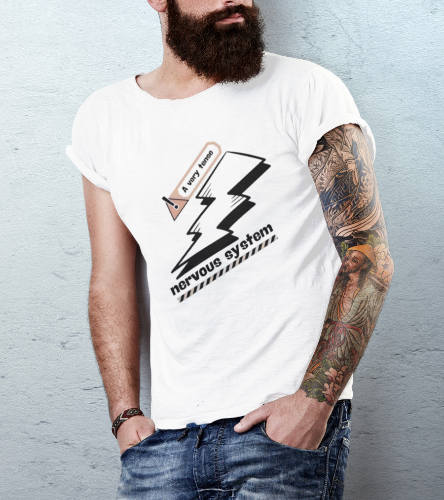 A Very Tense Nervous System Lightning Bolt T-Shirt