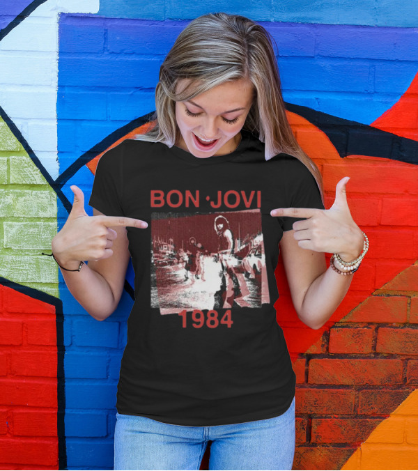 Bon Jovi Streets 1984 Urban Scene T-Shirt